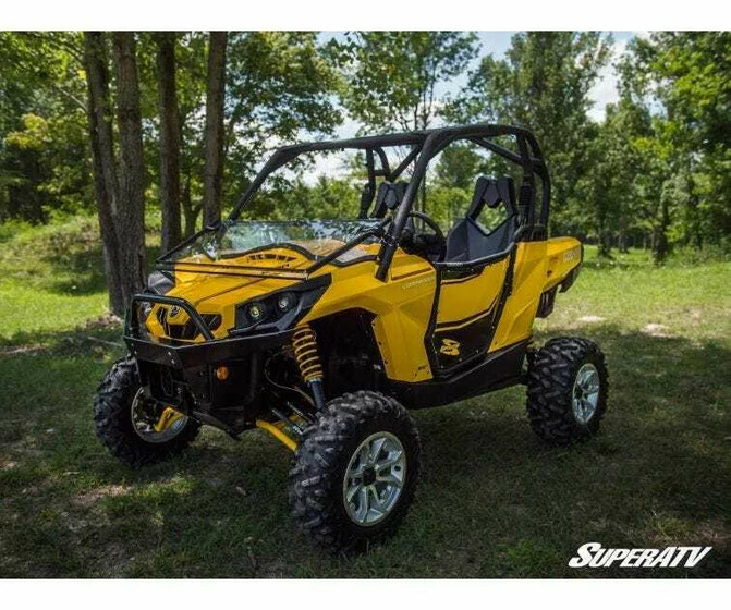 SuperATV Can-am Commander Scratch Resistant Flip Down Windshield - Image 4