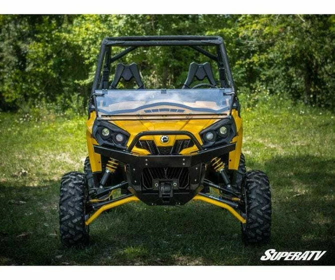 SuperATV Can-am Commander Scratch Resistant Flip Down Windshield - Image 8