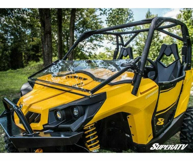 SuperATV Can-am Commander Scratch Resistant Flip Down Windshield - Image 5
