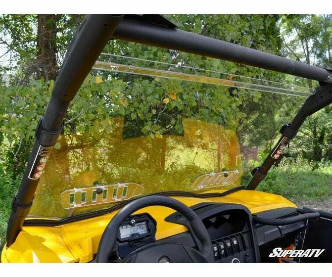 SuperATV Can-am Commander Scratch-resistant Vented Full Windshield - Image 8