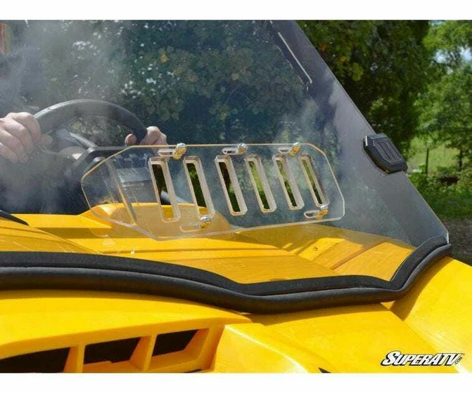 SuperATV Can-am Commander Scratch-resistant Vented Full Windshield - Image 9
