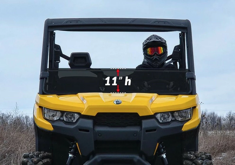 SuperATV Can-Am Defender Half Windshield - Image 6