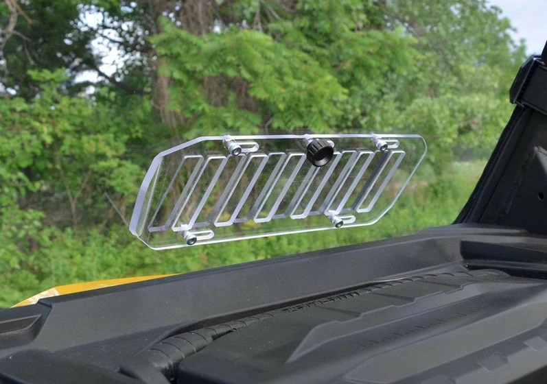 SuperATV Can-Am Defender Scratch Resistant Vented Full Windshield - Image 6