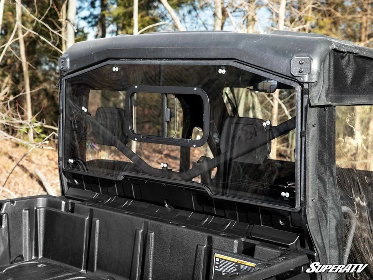 SuperATV Can-Am Defender Sliding Rear Windshield - Image 5