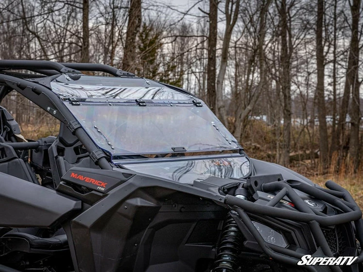 SuperATV Can-Am Maverick X3 Flip Windshield - Image 3