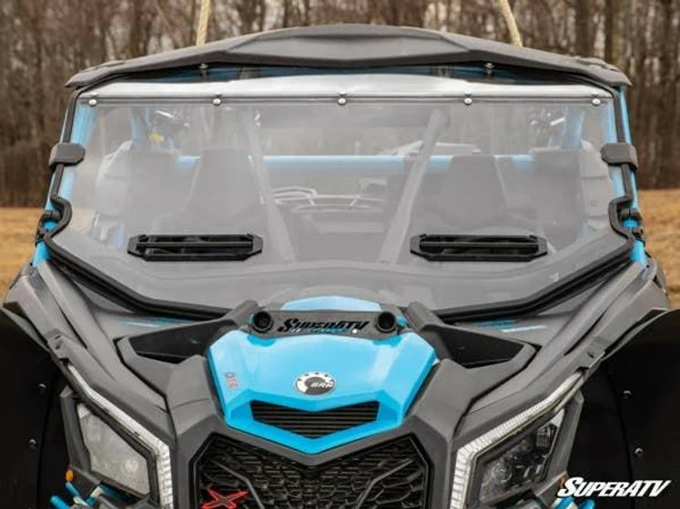 SuperATV Can-am Maverick X3 Vented Full Windshield - Image 2