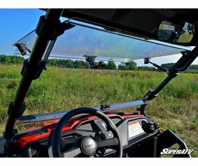 SuperATV Honda Pioneer 500 Windshield (Flip) (Scratch Resistant) - Image 5