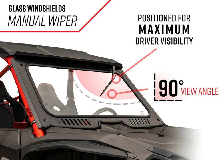 SuperATV Honda Talon 1000 Glass Windshield - Image 5