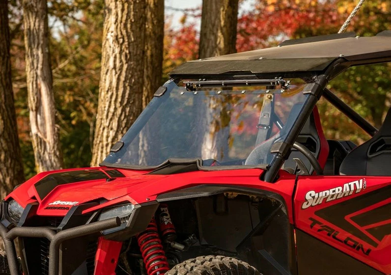 SuperATV Honda Talon 1000X Scratch Resistant Vented Full Windshield - Image 5