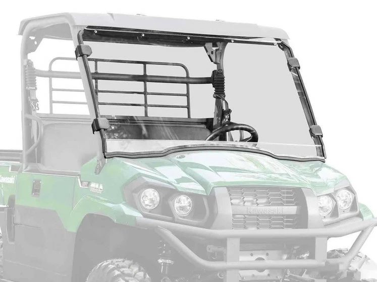 SuperATV Kawasaki Mule Pro-MX Scratch-Resistant Full Windshield