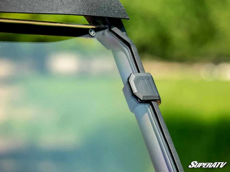 SuperATV Kawasaki Mule Pro-MX Scratch-Resistant Full Windshield - Image 2