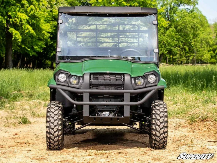 SuperATV Kawasaki Mule Pro-MX Scratch-Resistant Full Windshield - Image 4