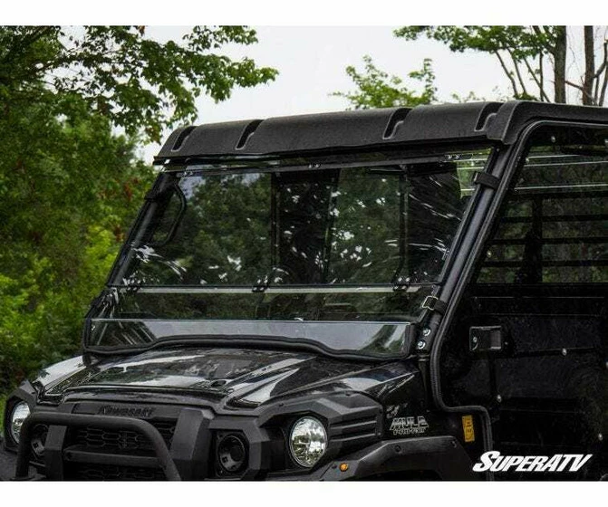 SuperATV Kawasaki Mule Pro Windshield (Flip Down) (Scratch Resistant) - Image 5