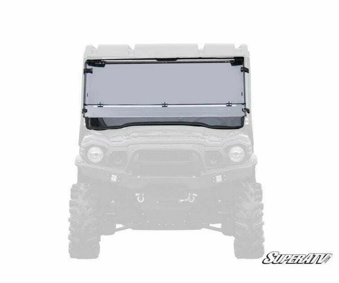 SuperATV Kawasaki Mule Pro Windshield (Flip Down) (Scratch Resistant) - Image 2