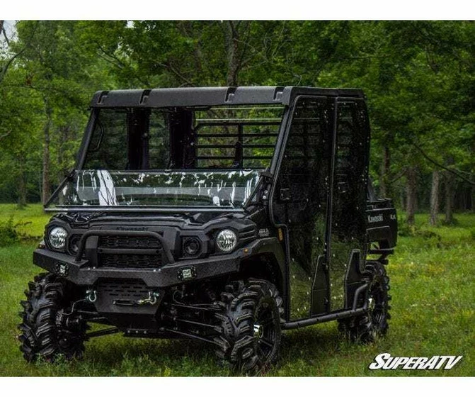 SuperATV Kawasaki Mule Pro Windshield (Flip Down) (Scratch Resistant) - Image 13