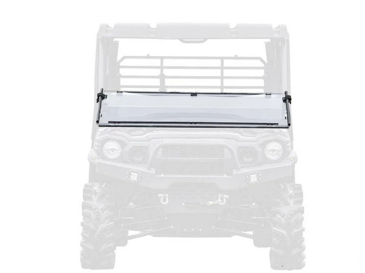 SuperATV Kawasaki Mule Pro Windshield (Flip Down) (Scratch Resistant)