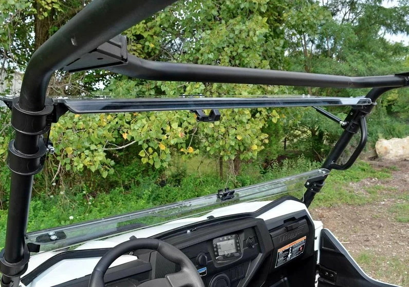 SuperATV Kawasaki Teryx 750/800 Scratch Resistant Flip Windshield (2016+) - Image 7