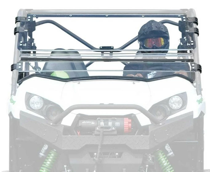 SuperATV Kawasaki Teryx 750/800 Scratch Resistant Flip Windshield (2016+)