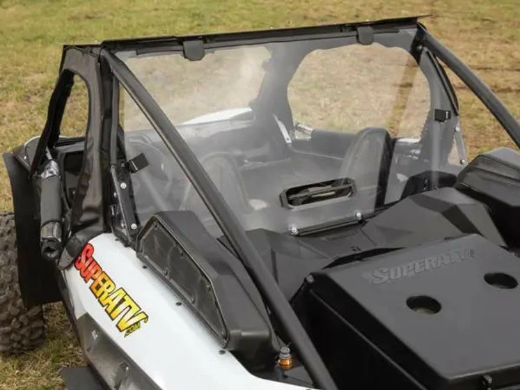 SuperATV Kawasaki TERYX KRX 1000 Rear Vented Windshield - Image 9