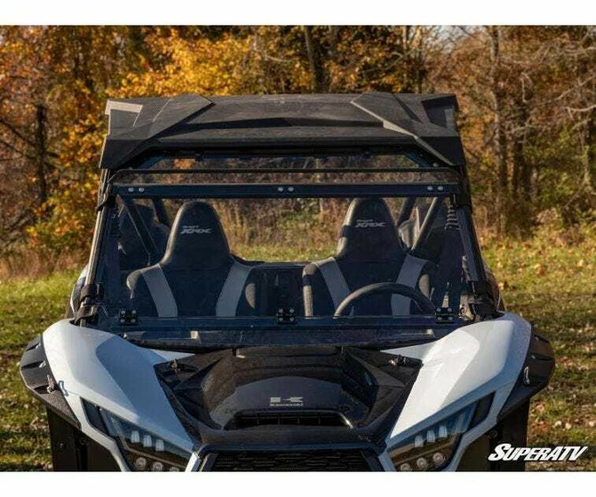 SuperATV Kawasaki Teryx KRX 1000 Windshield (Flip Down) - Image 5
