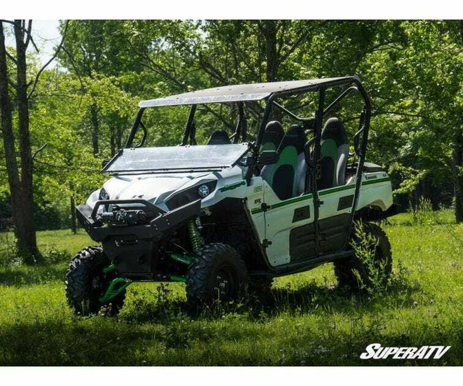 SuperATV Kawasaki Teryx Windshield (Flip Down) (Scratch Resistant) - Image 3