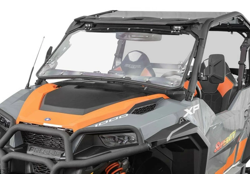 SuperATV Polaris General Scratch Resistant Flip Windshield