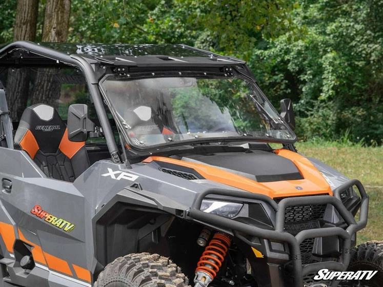 SuperATV Polaris General Scratch Resistant Flip Windshield - Image 3