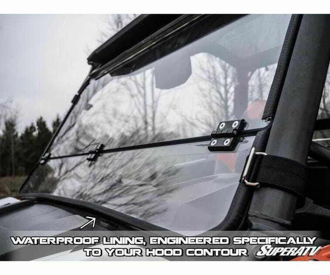 SuperATV Polaris General Windshield (Flip Down) (Scratch Resistant) - Image 4