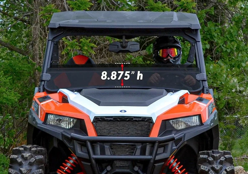 SuperATV Polaris General XP 1000 Half Windshield - Image 4