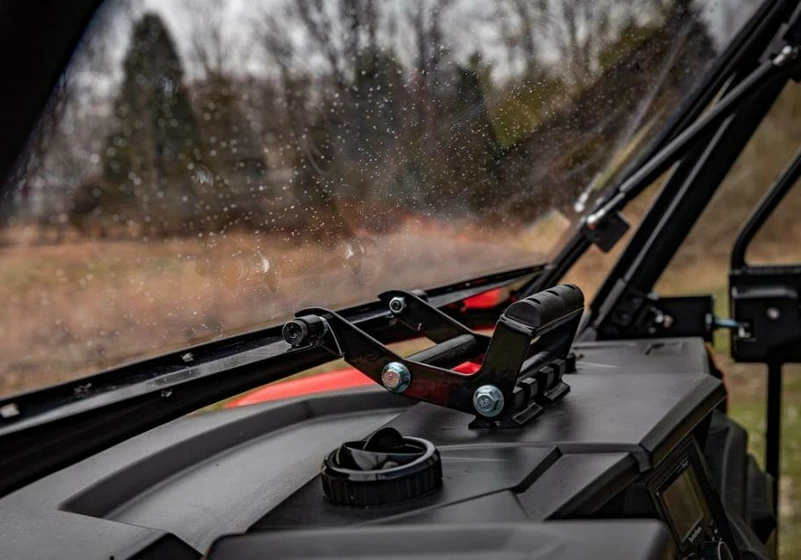 SuperATV Polaris General XP 1000 Scratch Resistant Flip Windshield - Image 5