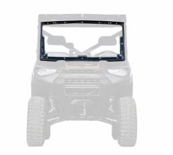 SuperATV Polaris Ranger 1000 Scratch Resistant Flip Windshield