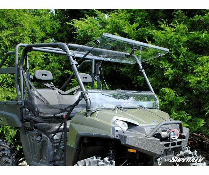 SuperATV Polaris Ranger 800 Windshield (Flip) (Scratch Resistant) - Image 2
