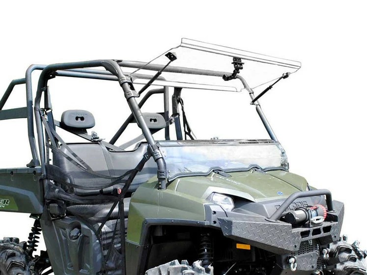 SuperATV Polaris Ranger 800 Windshield (Flip) (Scratch Resistant)