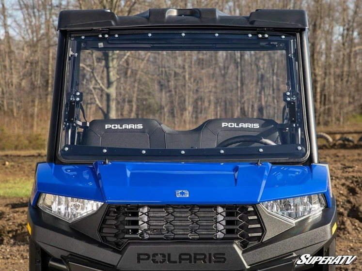 SuperATV Polaris Ranger SP 570 Scratch Resistant Flip Down Windshield - Image 5