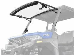 SuperATV Polaris Ranger SP 570 Scratch Resistant Flip Down Windshield