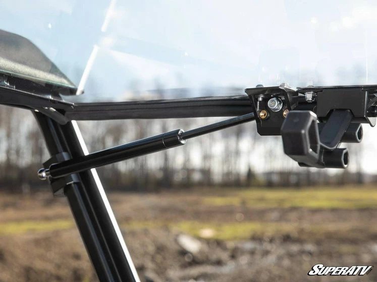 SuperATV Polaris Ranger SP 570 Scratch Resistant Flip Down Windshield - Image 3