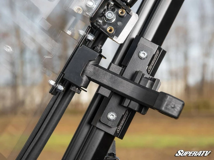 SuperATV Polaris Ranger SP 570 Scratch Resistant Flip Down Windshield - Image 7