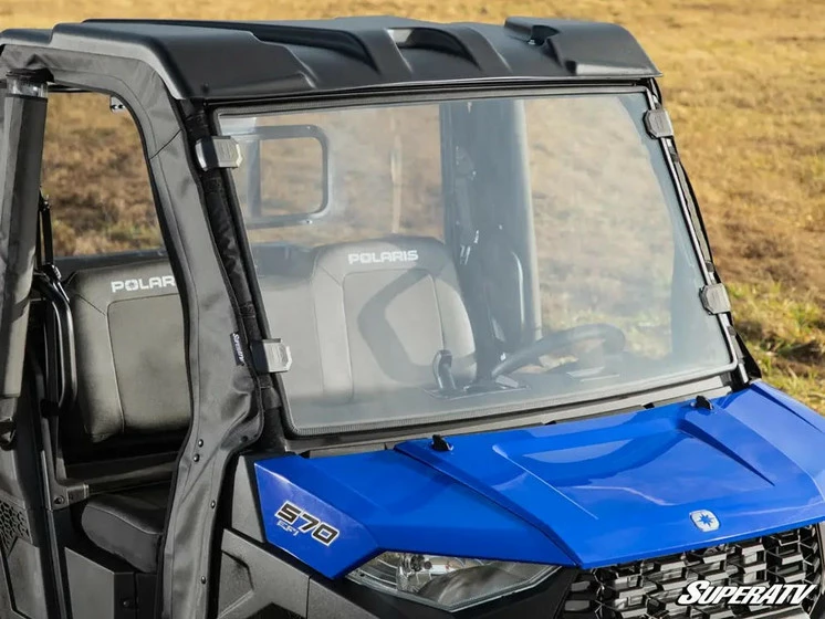 SuperATV Polaris Ranger SP 570 Scratch Resistant Full Windshield - Image 2