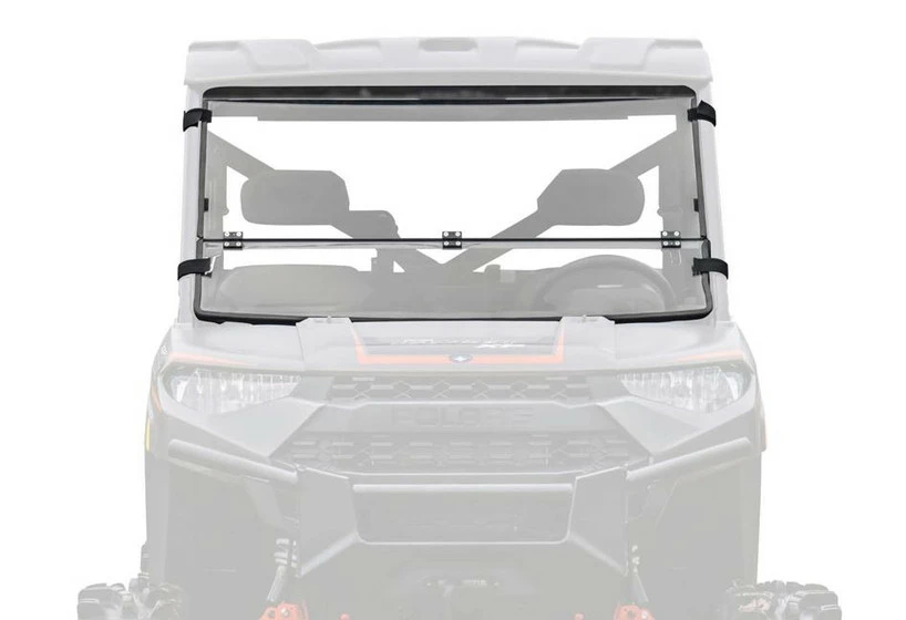 SuperATV Polaris Ranger XP 1000 Scratch Resistant Flip Down Windshield