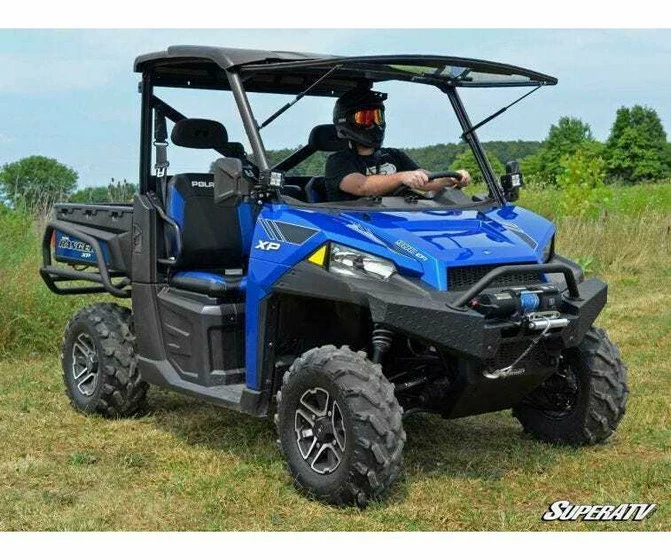 SuperATV Polaris Ranger XP 1000 Scratch Resistant Flip Windshield - Image 5