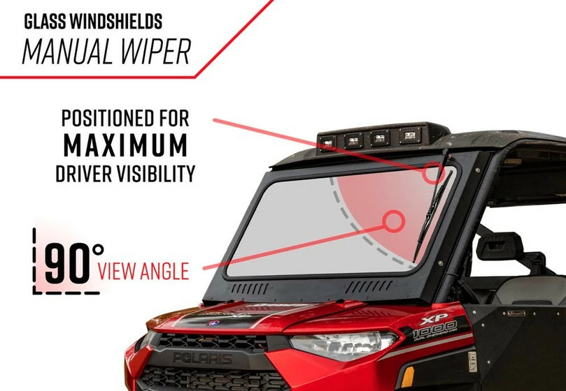 SuperATV Polaris Ranger XP 570 Glass Windshield - Image 7