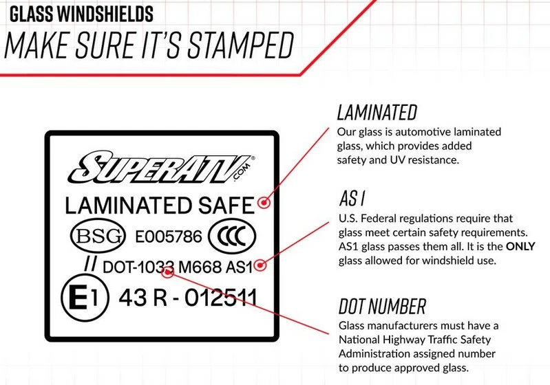 SuperATV Polaris Ranger XP 570 Glass Windshield - Image 8