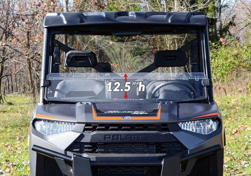 SuperATV Polaris Ranger XP 900 Half Windshield - Image 7