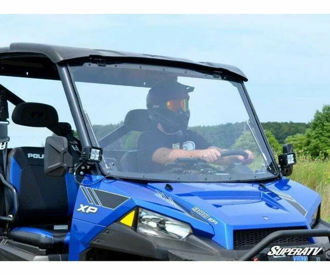 SuperATV Polaris Ranger XP 900 Windshield (Flip) (Scratch Resistant) - Image 3
