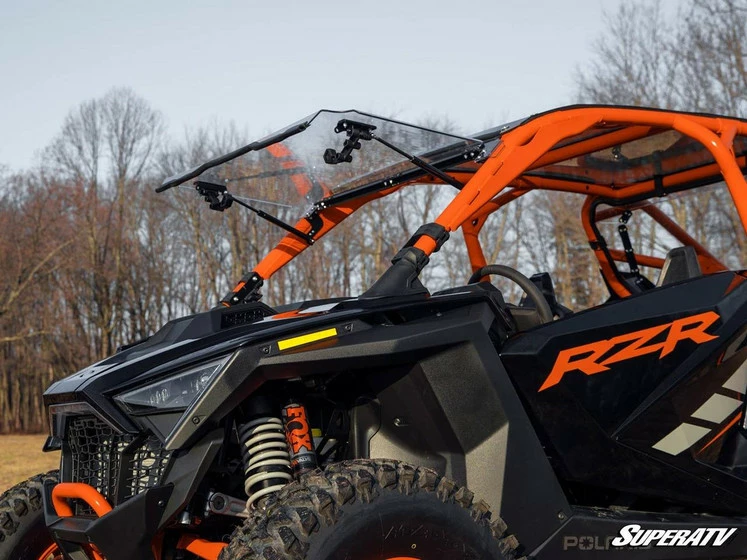 SuperATV Polaris RZR Pro R Scratch-Resistant Flip Windshield - Image 12