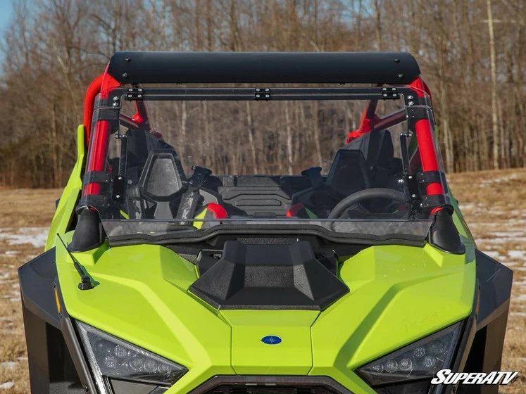 SuperATV Polaris RZR Pro R Scratch-Resistant Flip Windshield - Image 3