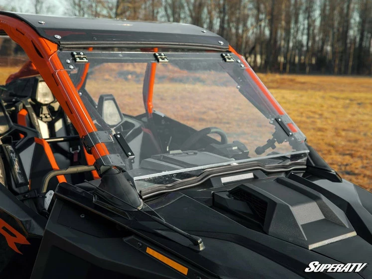 SuperATV Polaris RZR Pro R Scratch-Resistant Flip Windshield - Image 11
