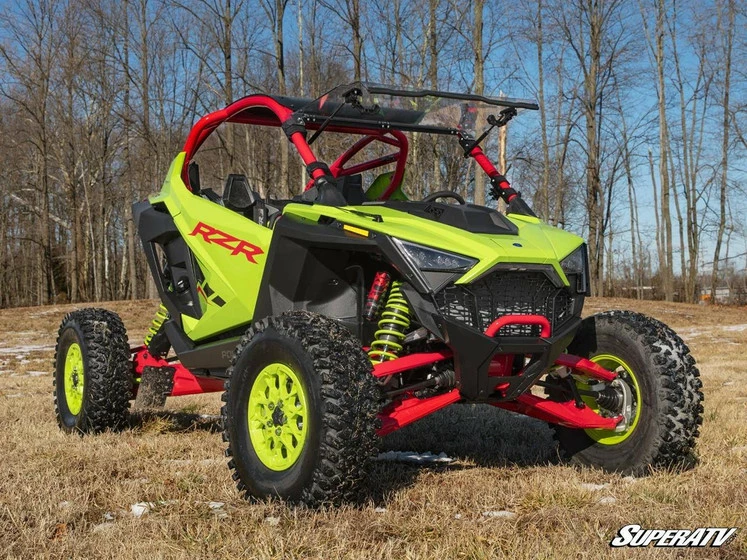 SuperATV Polaris RZR Pro R Scratch-Resistant Flip Windshield - Image 2
