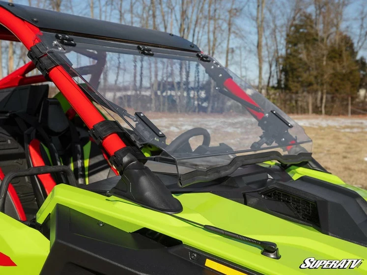 SuperATV Polaris RZR Pro R Scratch-Resistant Flip Windshield - Image 7
