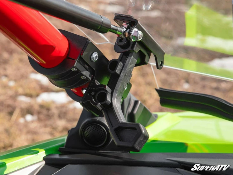 SuperATV Polaris RZR Pro R Scratch-Resistant Flip Windshield - Image 9